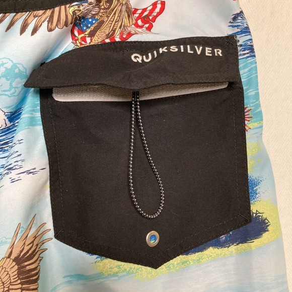 QUIKSILVER Men’s Everyday 4TH Eagle Swim Suit Board Shorts Size 32 - Picture 5 of 12